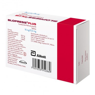 BLOPRESS® PLUS 16 mg/12.5 mg C/28 TABS