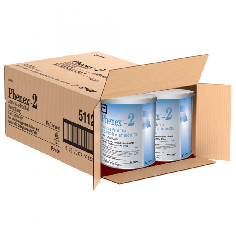 Phenex 2 Lata De 400 g De Polvo Caja Con 6 Unidades