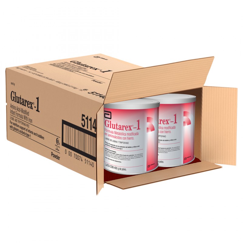 Glutarex 1 Lata De 400 g De Polvo, Unidad De Venta: Caja Con 6 Latas.