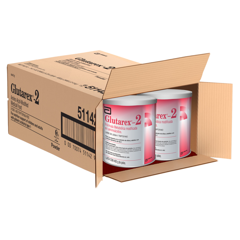 Glutarex-2 Caja Con 6 piezas Con 400 g Cada uno.