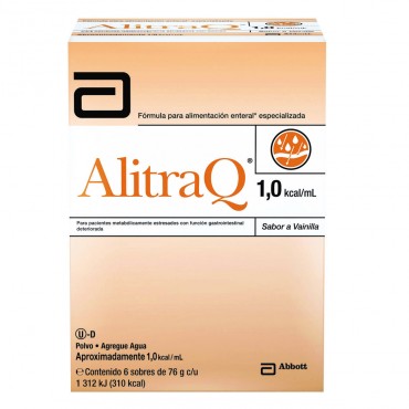 Alitraq 76 g Con 6 Sobres Sabor Vainilla