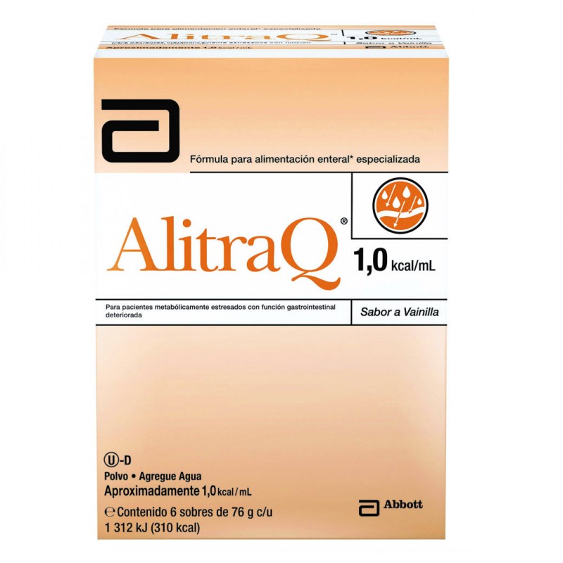 Alitraq 76 g Con 6 Sobres Sabor Vainilla Alitraq 76 g Con 6 Sobres Sabor Vainilla