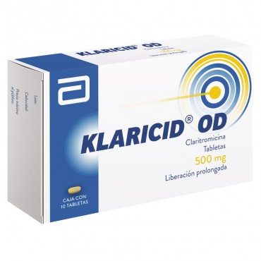 Klaricid OD 500 mg Caja Con 10 Tabletas - RX2