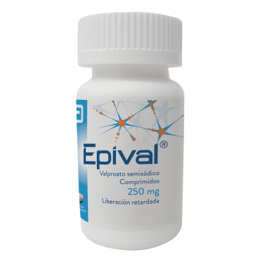 Epival 250 mg Frasco Con 30 Comprimidos
