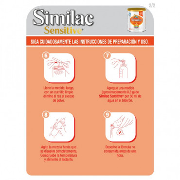 Similac Sensitive - Formula Infantil Para Bebes Intolerantes a la Lactosa de 0 a 12 Meses - 375g