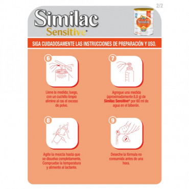 Similac Sensitive - Formula Infantil para Bebes Intolerantes a la Lactosa de 0 a 12 Meses - 850g