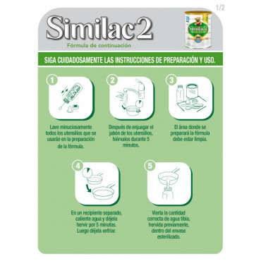 Similac - Etapa 2, Formula Infantil en Polvo para bebes de 6 a 12 Meses, Contiene DHA, HMO 850 g