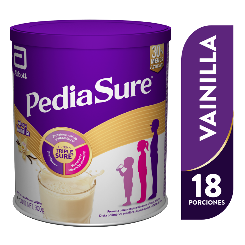 Pediasure Alimentacion Especializada en Polvo para niños de 1 a 10 Años - Vainilla - 900g