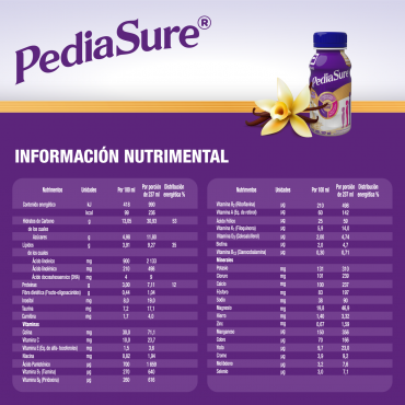 Pediasure Alimentacion Especializada para Niños de 1 a 10 Años - Vainilla - 237 mL