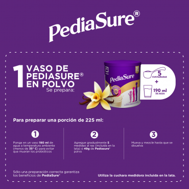 Pediasure Alimentacion Especializada en Polvo Para Niños de 1 a 10 Años - Vainilla - 400g