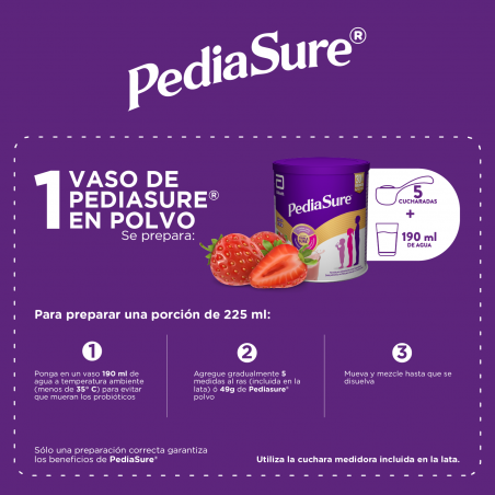 PediaSure – Sabor Fresa – Complemento Alimenticio para Niños con
