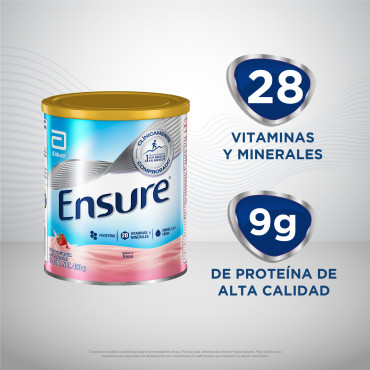 Ensure Alimentacion Especializada en Polvo Para Cualquier Momento del Dia - Fresa - 400 g