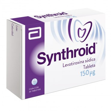 ¡Paga 1 lleva 2! Synthroid 150 mcg Caja Con 30 Tabletas