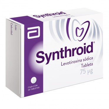 ¡Paga 1 lleva 2! Synthroid 75 Mcg Caja Con 30 Tabletas