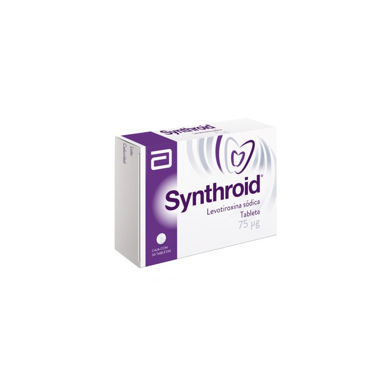 ¡Paga 1 lleva 2! Synthroid 75 Mcg Caja Con 30 Tabletas