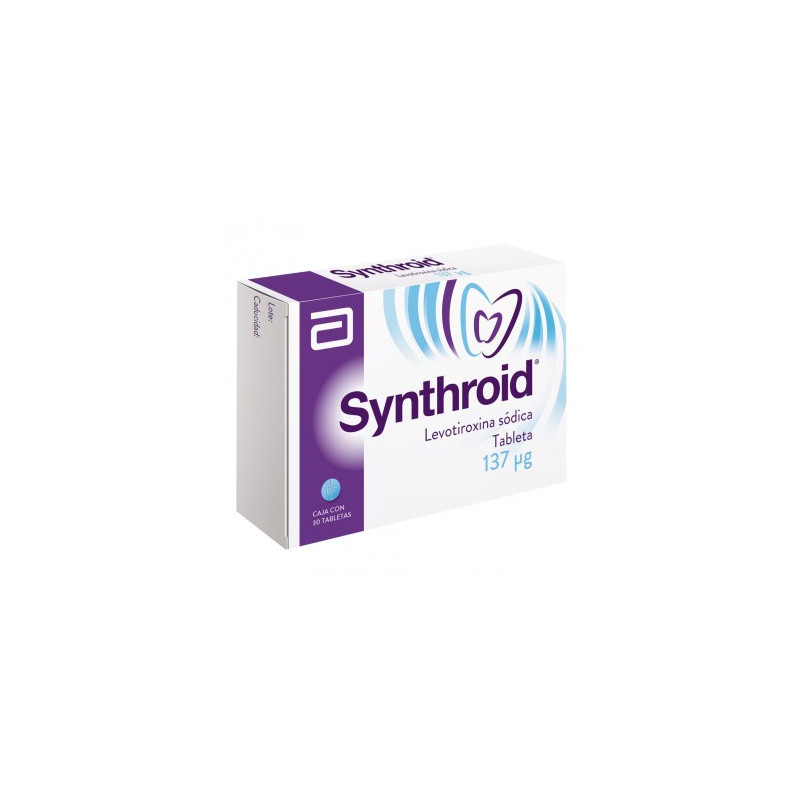 ¡Paga 1 lleva 2! Synthroid 137 mcg Caja Con 30 Tabletas
