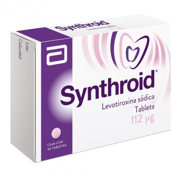 ¡Paga 1 lleva 2! Synthroid 112 mcg Caja Con 30 Tabletas