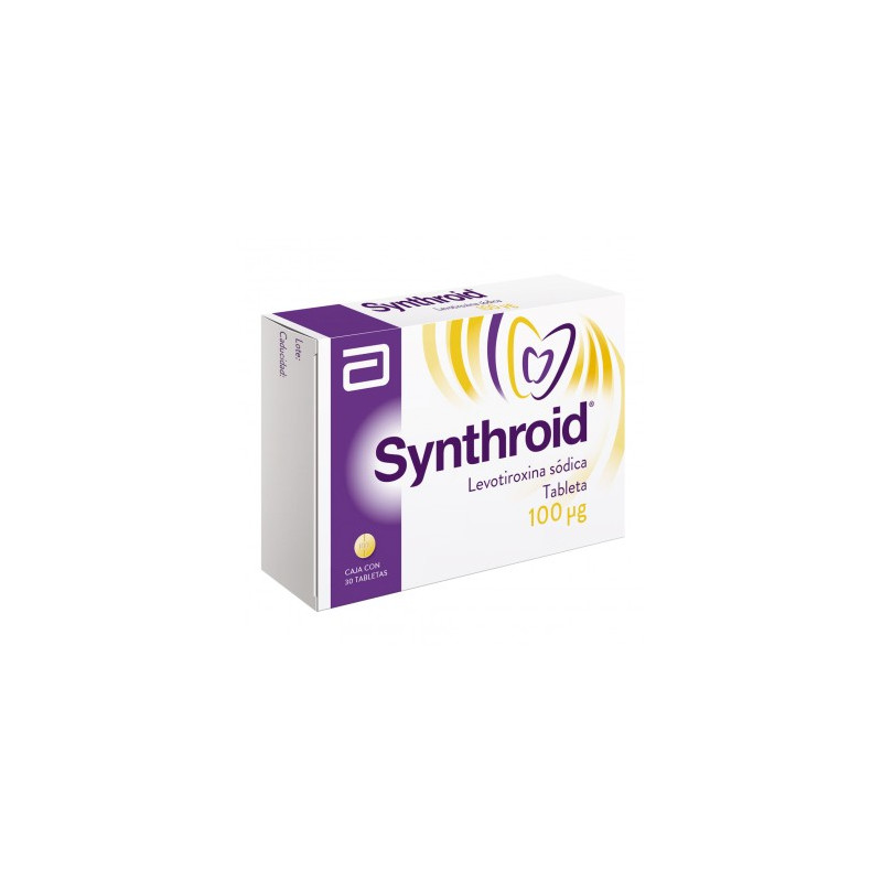 ¡Paga 1 lleva 2! Synthroid 100 Mcg Caja Con 30 Tabletas