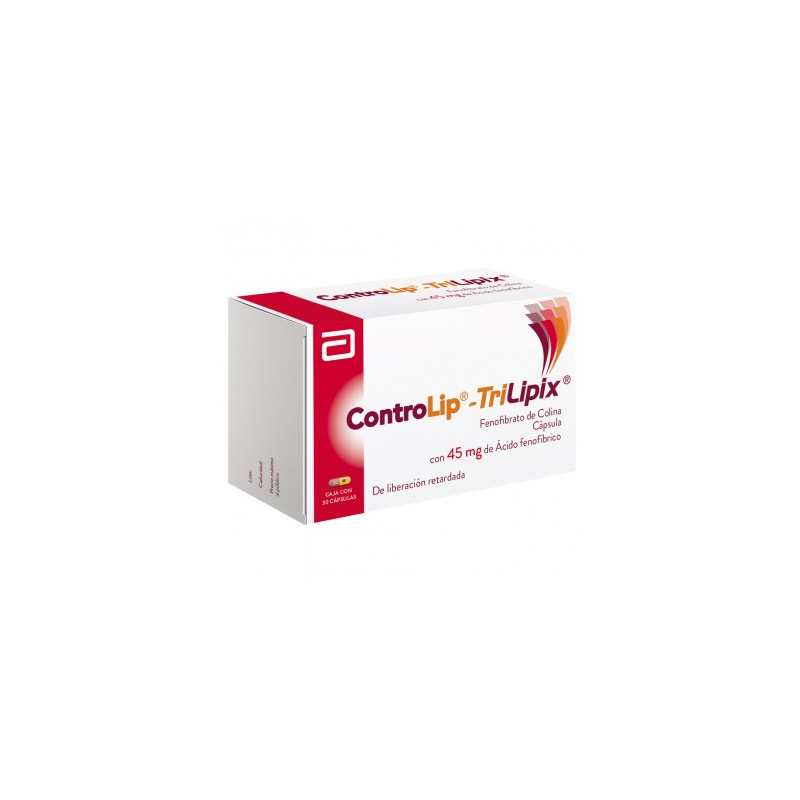 Controlip-Trilipix 45 mg Caja con 30 Capsulas