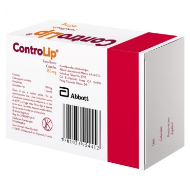Controlip 160 mg Caja Con 30 Capsulas