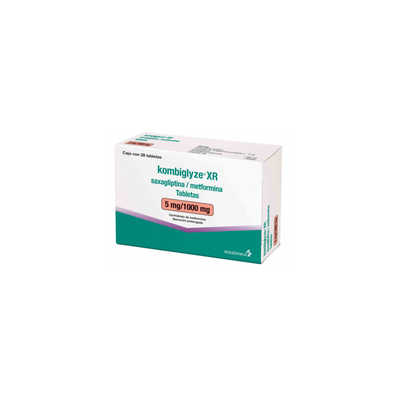 Kombiglyze XR 5MG/1000 28 Tabletas