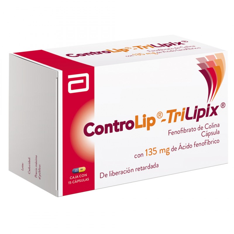 Controlip Trilipix 135 mg Caja Con 15 Capsulas