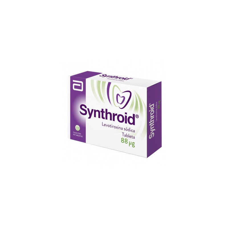 Synthroid 88 mcg Caja con 30 Tabletas