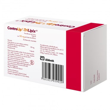 Controlip Trilipix 135 mg Caja Con 15 Capsulas