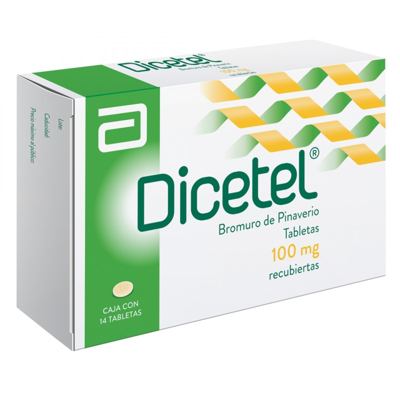Dicetel 100 mg Caja Con 14 Tabletas Recubiertas