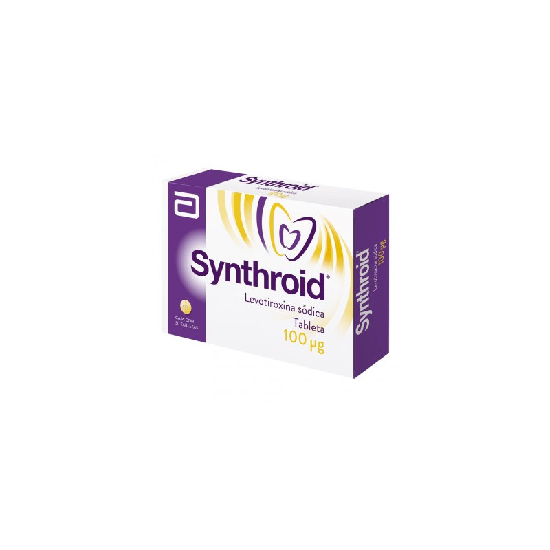 Synthroid 100 Mcg Caja Con 30 Tabletas