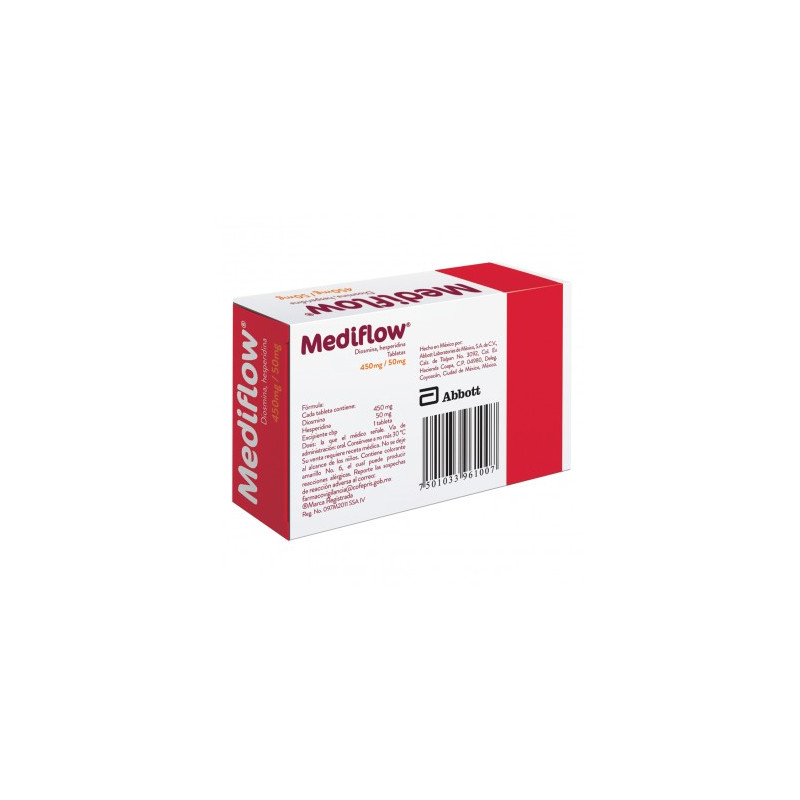 Mediflow 450 mg /50 mg Caja Con 20 Tabletas