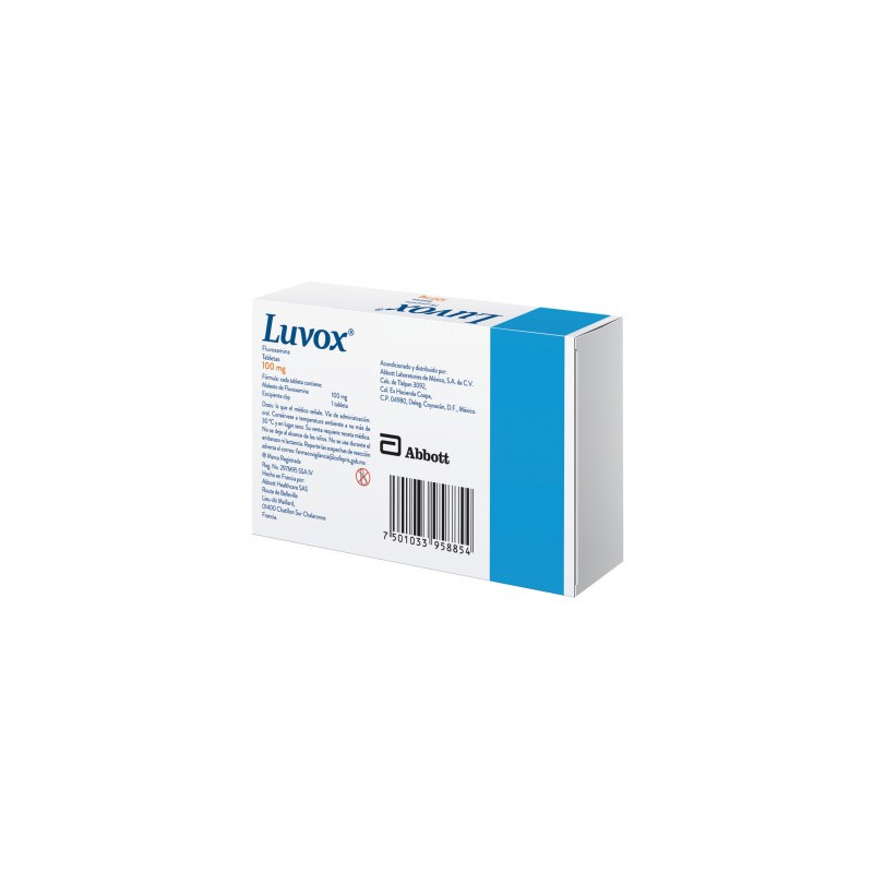 Luvox 100 mg Caja Con 15 Tabletas