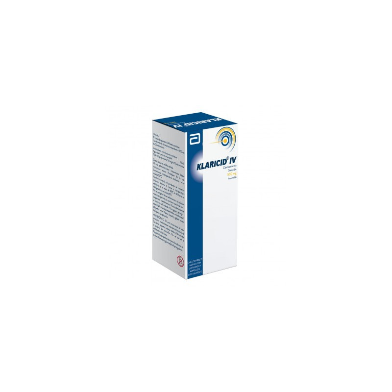 Klaricid I.V. 500 mg Caja Con Frasco Ámpula Con 30 mL -RX2