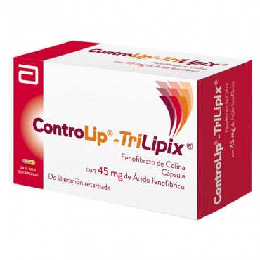 Controlip-Trilipix 45 mg Caja con 30 Capsulas