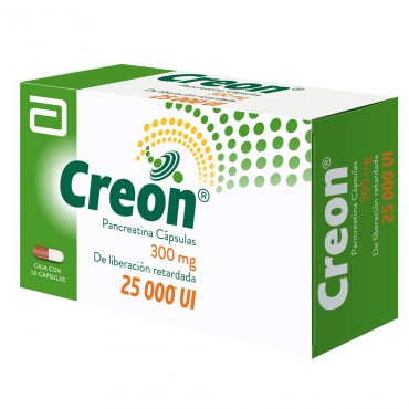 Creon 300 mg / 25000 Ui Caja Con 50 Capsulas