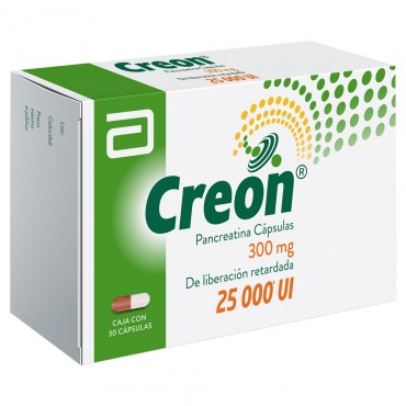 CREON® 25,000 UI 300 mg C/30 CAPS