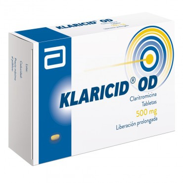 Klaricid OD 500 mg Caja Con 14 Tabletas -RX2