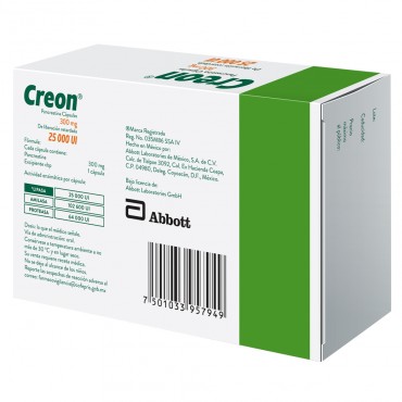 CREON® 25,000 UI 300 mg C/30 CAPS