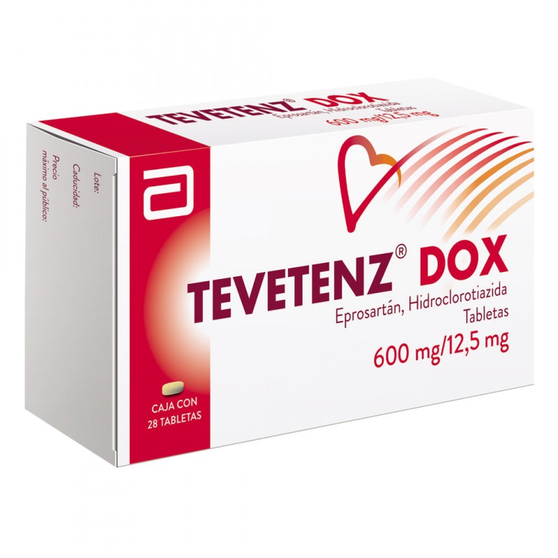 Tevetenz Dox 600mg/12.5mg Caja Con 28 Tabletas