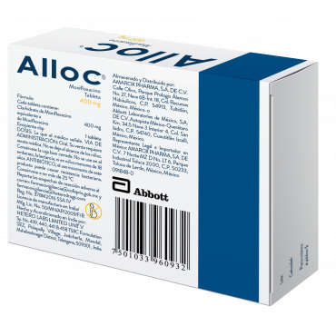 Alloc 400 mg Caja Con 5 Tabletas