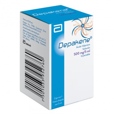Depakene 500 mg Solucion Inyectable Caja Con Frasco Ampula de 5 mL