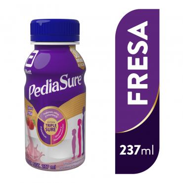 Pediasure Alimentacion Especializada para Niños de 1 a 10 Años - Fresa - 237 mL - 24 piezas