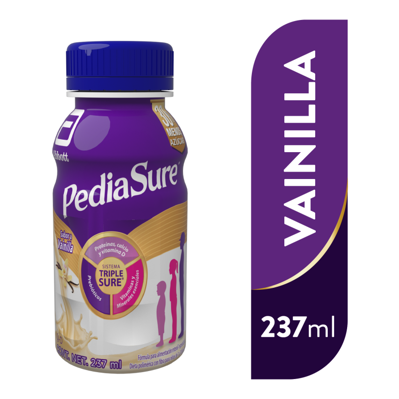 Pediasure Alimentacion Especializada para Niños de 1 a 10 Años - Vainilla - 237 mL - 24 piezas