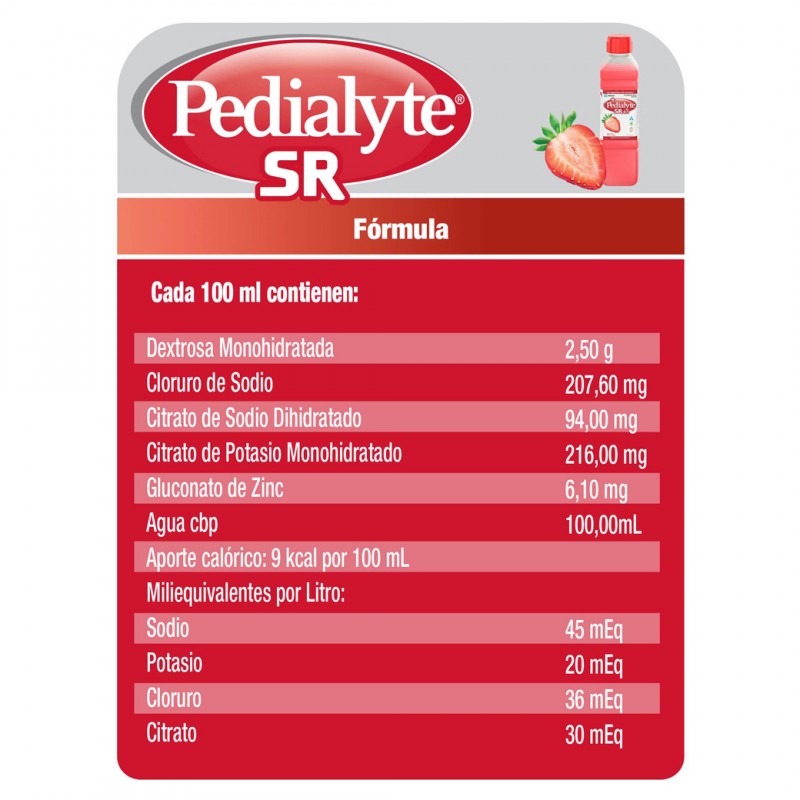 Pedialyte Fresa 500 ml 12 Piezas Abbott México