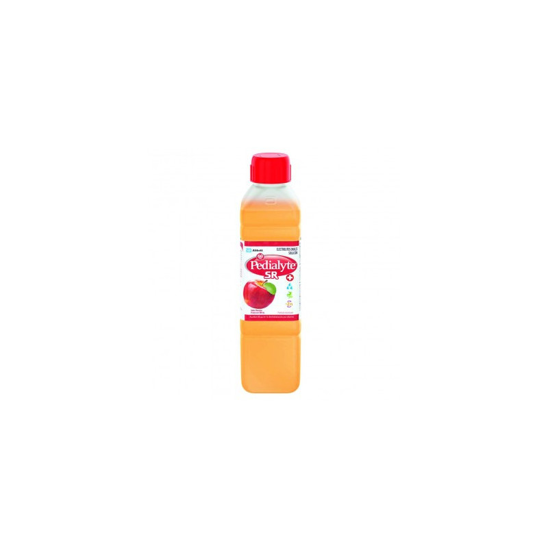 Pedialyte - 60 mEq Solucion Oral para Deshidratacion por Vomito y Diarrea - Manzana - 500 mL - 12 piezas