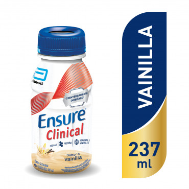 Ensure Clinical Alimentacion Especializada con Alta Cantidad de Calorias - Vainilla - 237 mL - 24 piezas