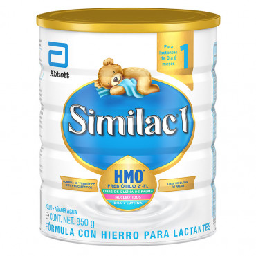 Similac - Etapa 1, Formula Infantil para Bebes de 0 a 6 Meses, Contiene DHA, AA y Luteina - 850g