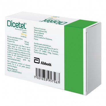 Dicetel 100 mg | 14 Tabletas | Abbott México
