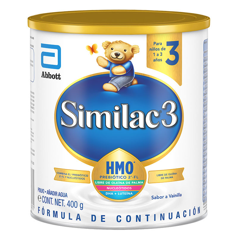 Similac - Etapa 3, Formula Infantil con Hierro para Niños de 1 a 3 Años, Contiene DHA, HMO - 400g