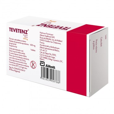 TEVETENZ® 600 mg C/28 TABS